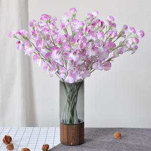 Flores de guisante de seda artificiales de Venta caliente Flor de guisantes dulces para decoración de hoteleshogar decorativo - Product Image 2