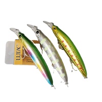 Lutac OEM Pro Minnow/110mm/21g/Floating 2M/Origin Hook 3D Stereo Eyes Inner Gravity Shift Tungsten Ball Design
