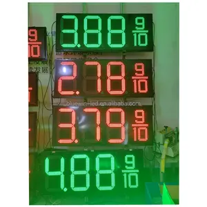 Bluewinled Wholesale factory Digital 7 segment gas signs display board petrol stations led gas price displays