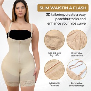 Ensemble de gaine amincissante colombienne à bretelles réglables, compression moyenne, séchage rapide, respirant, personnalisé XL - Product Image 1