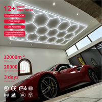 Systèmes d'éclairage professionnels en nid d'abeille pour ateliers, entrepôts, garages et commerces, éclairage LED hexagonal