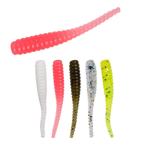 10 pièces/sac 0,3g 35mm Leurre souple micro-ver pour la pêche, appât artificiel ver <span class=keywords><strong>de</strong></span> <span class=keywords><strong>terre</strong></span> pour achigan et carpe - Product Image 4