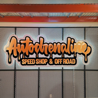Panneau d'affichage Design Your Own Shop 3D Acrylique/PVC Logo Lettres multicouches Plaque lumineuse Nom personnalisé pour signalisation commerciale