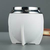 Gobelet à yerba mate argentin en acier inoxydable 304 personnalisable, tasse à thé, mug, 10 oz/280 ml, réutilisable, isolé, 6 à 12 heures, écologique