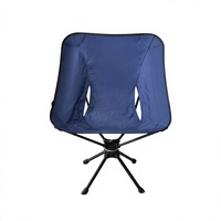 Chaise pliante de camping moderne en aluminium portable avec rotation à 360 degrés pour une utilisation en plein air, sur la plage, au pique-nique et au parc