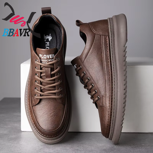 Nuevos zapatos de moda para hombre, zapatos de suela blanda, zapatos informales de suela baja, zapatos informales de cuero para hombre - Product Image 3