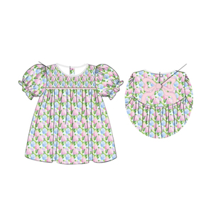 GLP3214 CUSTOM Conjunto de Ropa para Niña Pequeña con Estampado de Lazos Rosas de San Valentín, Conjunto de Manga Larga al por Mayor para Niña - Product Image 6
