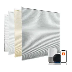 Waterproof Honeycomb Shades Motorized Control Roller Curtains in Living Room Bedroom Bathroom Honeycomb Blinds For Home