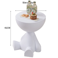 Vente chaude Élégant Minimaliste Table D'appoint Mobile Petit Rack Creative Canapé En Plastique Table Basse