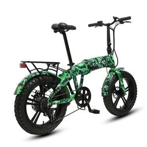 TXED Adulto 7 velocidades Eléctrica Plegable 500W Bicicleta 20 "Neumático gordo Bicicleta plegable eléctrica - Product Image 3