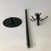 Table d'appoint métallique mini sur pied pour restaurant, café et usage domestique