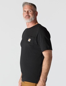 <span class=keywords><strong>Camiseta</strong></span> de Trabajo para <span class=keywords><strong>Hombre</strong></span>, Ajustada, 100% Algodón, Cuello Redondo, <span class=keywords><strong>Manga</strong></span> <span class=keywords><strong>Corta</strong></span>, <span class=keywords><strong>con</strong></span> <span class=keywords><strong>Bolsillo</strong></span>, Sin Estampado, Estilo Chino - Product Image 4