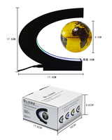 Fourniture de Globe magnétique à lévitation LED rotatif lampe magnétique multicolore flottante bureau maison bureau décoration carte du monde Globe