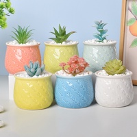 Pot Bunga Keramik Gaya Eropa JM2, Pot Bunga Sukulen Mini Buatan Tangan, Kerajinan Seni Keramik, Ornamen Pot Bunga Grosir