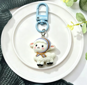 Cute Cartoon Little Sheep Mikko Plastic <strong>Keychain</strong> Bag Pendant Couple Best Friend Cold Black and White China <strong>Bulk</strong> Pack Gift - Product Image 6