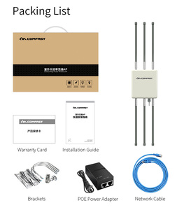 Antenne Omnidirezionali 8dBi per Punto di Accesso WiFi Esterno, 1750Mbps Gigabit 2.4GHz 5.8GHz, <span class=keywords><strong>Bridge</strong></span> Wireless AP - Product Image 6