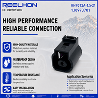 Carcasa de Conector Automotriz Hembra Sellada Impermeable de 1 Pin 7012A-1.5-21 1J0973701 para Reparación de Arnés de Sensor VW Audi