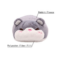 Grosir OEM ODM Mainan Tikus Hamster Kartun Bantal Peluk Boneka Isi Kapas PP Super Lembut Bordir Penghilang Stres