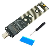 Protokol NVMe ke USB 3.1 Tipe-A M.2 ke USB 3.0 Kotak Hard Disk In-Line Kartu Adaptor JMS583
