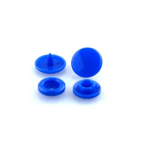 Custom factory 100pc MOQ 1411 Blue Black POM Plastic Snaps Buttons For Clothing