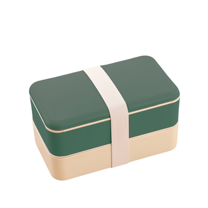 Fiambrera de plástico sin BPA de estilo japonés de 2 capas A07 All One, fiambrera de plástico calentable, suministro directo de fábrica de plástico para alimentos - Product Image 1