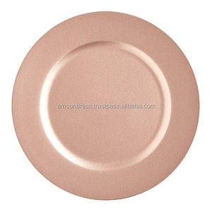Vente directe d'usine prix de gros chargeur assiette plats assiettes vaisselle chargeur assiette doré fini de table - Product Image 3