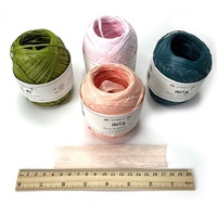 Fil de raphia en gros Hui Cai Lafite, pelotes de fil pour sacs et chapeaux faits main au crochet et au tricot, modèle FY-HC0302 Jiangsu