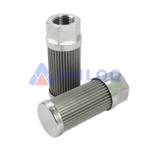 Elemento de filtro de aceite de engranaje plegado de malla metálica de acero inoxidable personalizado de 10um, elemento de filtro de aceite de máquina hidráulica - Product Image 1