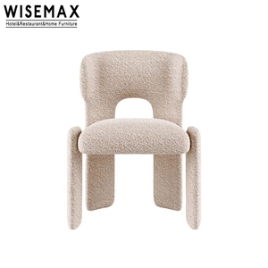 WISEMAX mobili stile francese lana d'agnello <span class=keywords><strong>tessuto</strong></span> sedia da <span class=keywords><strong>cucina</strong></span> <span class=keywords><strong>in</strong></span> legno massello camera da letto spogliatoio sedia da pranzo per casa appartamento - Product Image 2