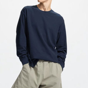T-shirts à manches longues pour hommes, vêtements confortables pour hommes, t-shirt uni décontracté personnalisé, coupe ajustée, fabriqué au Pakistan, chemises de haute qualité - Product Image 5