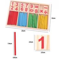 Jouets en Bois Montessori d'Apprentissage Précoce Éducatifs pour Bébé, Jeux d'Initiation aux Chiffres et Bâtonnets de Comptage Mathématiques pour Enfants Filles et Garçons