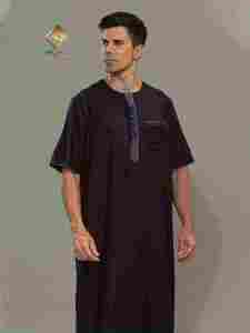 HARAMAIN Nouvelle tenue traditionnelle marocaine pour hommes musulmans, confectionnée avec un tissu de qualité. - Product Image 5