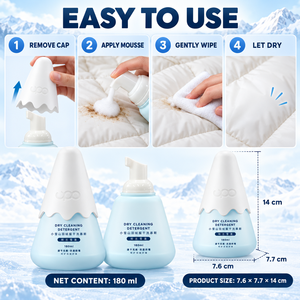 UPO Lifestyle OEM Liquide de nettoyage concentré écologique sans rinçage pour vêtements, nettoyant textile sans eau pour taches sur les vêtements - Product Image 6
