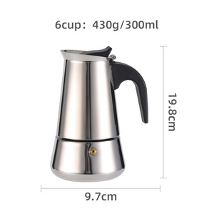 <span class=keywords><strong>Cafetera</strong></span> Moka Clásica Italiana de <span class=keywords><strong>Acero</strong></span> <span class=keywords><strong>Inoxidable</strong></span>, <span class=keywords><strong>Cafetera</strong></span> Eléctrica Portátil con Capacidad de 450 ml, Opciones de <span class=keywords><strong>3</strong></span>/6/9/12 <span class=keywords><strong>Tazas</strong></span> - Product Image 5