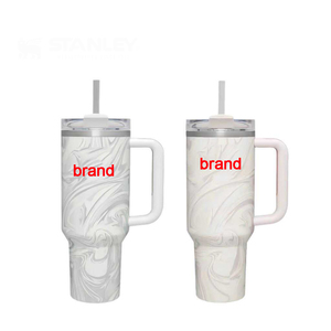 30oz Stan nóng bán stancup 40oz thép không gỉ công suất lớn thermoses cup sọc màu hồng màu xanh da cam màu xám tím 30oz 20oz - Product Image 5