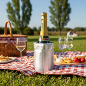 Scatola di 30 collari in plastica per vino e birra refrigeratori con chiusura a Velcro per il raffreddamento all'aperto - Product Image 3