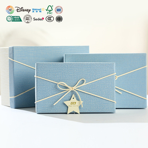 Luxe Personnalisé Couleur Forme Coffret cadeau Rouge Vif Trois Pièces Coffret cadeau - Product Image 1