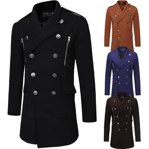 2023 European and American Women's Spring and Autumn Long Coat Fashion Trend Double breasted Slim Fit Long Trench