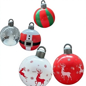 Globo Inflable Navideño de PVC Multicolor, Adorno Festivo Colgante, Bola de Espejo para Decoración de Fiestas y Eventos - Product Image 4