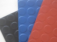 Umwelt freundliche TPE rutsch feste Knopf boden matte Kunden spezifische Größen und Farben für die Garage im Fitness studio ohne Geruch Gummi platte