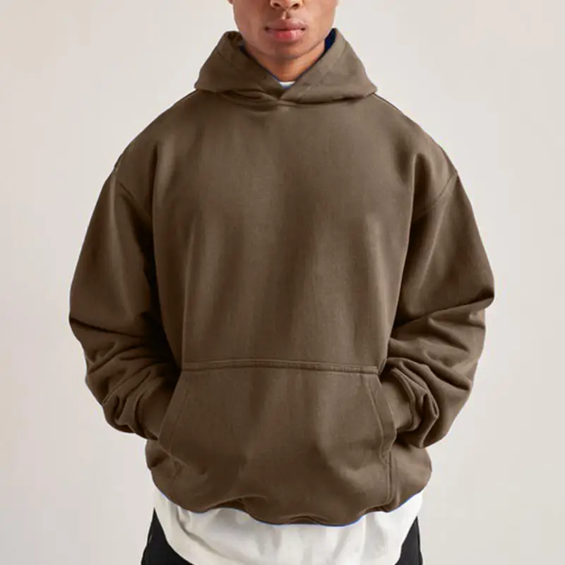 2023 Blank hoodie Men's custom embroidered logo men's thick unisex oversized hoodie