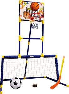 Juguetes clásicos 3 en 1, centro deportivo, estaciones deportivas <span class=keywords><strong>de</strong></span> fútbol, juegos <span class=keywords><strong>de</strong></span> arcade para interiores, campo <span class=keywords><strong>de</strong></span> baloncesto, hockey para niños pequeños y niños - Product Image 5