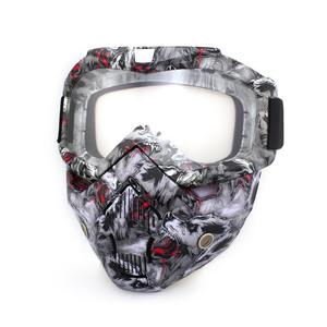 Masque de motocross unisexe intégral avec masque détachable, protection UV, pour VTT, moto tout-terrain, paintball - Product Image 6