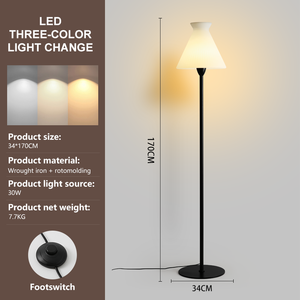 Bán buôn hiện đại cao cấp sắt chiếu sáng bảng Đèn sàn đặt E27 cơ sở cho khách sạn cửa hàng thiết kế nội thất - Product Image 6