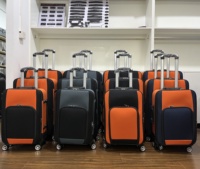 Ensemble de bagages à roulettes en nylon de luxe de 20 à 32 pouces, quatre pièces, sac de voyage extensible avec tailles de 24 et 28 pouces, style dessin animé assorti