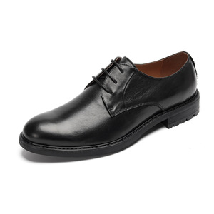 Chaussures pour hommes - Chaussures en cuir formelles britanniques - Chaussures de mariage - Chaussures en cuir décontractées à lacets pour hommes de bureau - Product Image 6