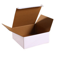 Boîte ondulée blanche avec impression UV Carton à trois couches de grande taille 22-25cm pour l'emballage de petits appareils Stock de lumière LED