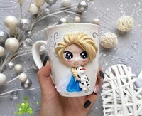 Tasse à café en céramique, tasses en argile polymère, fleur glacée, design, nouvelle couleur