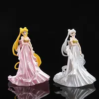 Figura de acción de Sailor Moon en vestido de boda, 14,5 cm, superventas, Anime japonés, Pvc