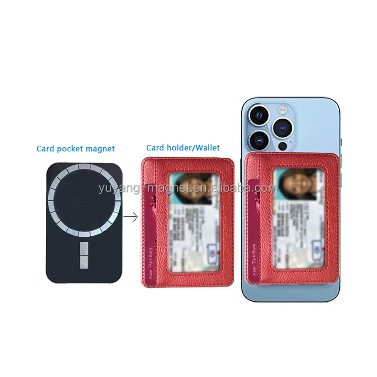 ID 지갑을 위한 새로운 디자인 마그네틱 카드 내장 자석, 맞춤형 카드 포켓 자석